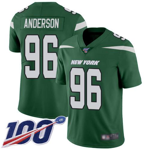 New York Jets Limited Green Men Henry Anderson Home Jersey NFL Football #96 100th Season Vapor Untouchable->new york jets->NFL Jersey